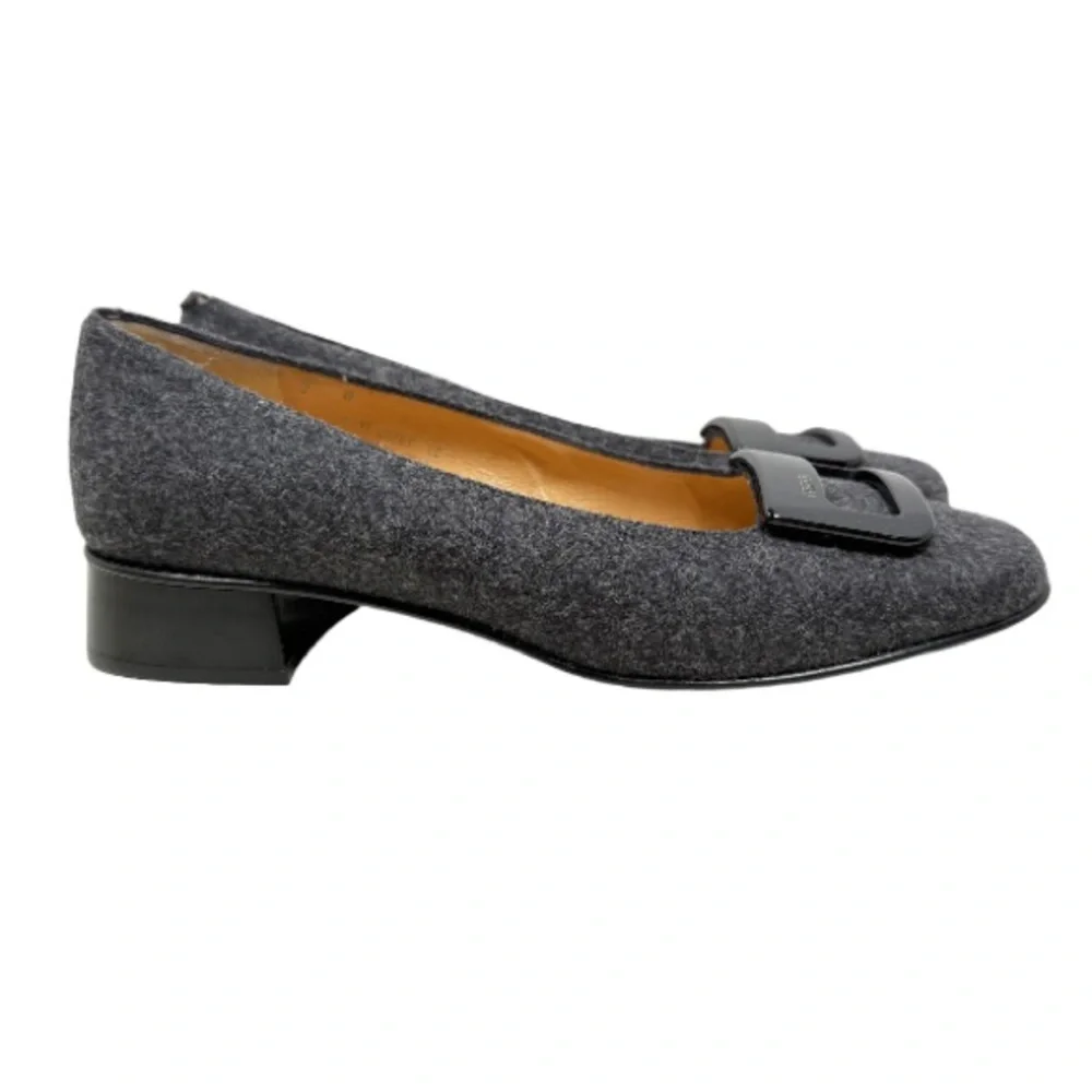 COACH | New Darby Wool Flats 7B Preppy Classic Formal Office Italian Shoes Mules - Picture 6 of 15